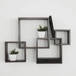 Danya B. BR1023ES Intersecting Cube Shelves, Espresso