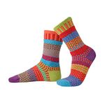 Solmate Socks - Mismatched Crew Socks; Made in USA; Cosmos Small