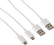 Samsung Galaxy S6 & Galaxy Edge 6 Micro USB Original Samsung Data Sync Charging Cable 4FT (2 Pack)