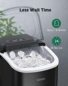 Silonn Countertop Ice Maker – Portable, Compact Ice Machine