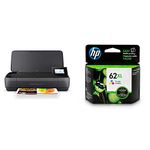 HP OfficeJet 250 All-in-One Mobile Printer with HP 62XL Tri-Color Ink Cartridge (C2P07AN)