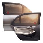 Royal Rascals Car Window Shades for Baby (2 Pack) Universal Fit for Most Cars, Full Window Covers with 40+ UV Sun Protection, Sun Shade for Baby, Cars Accessories, Car Window Curtains