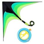 XianRenDG Kite for Adults & Kids 63"×31.5" Large Kite and 7.1" Kite Spool Include Safety Lock Design with 700 Feet Kite Reel String Easy to Fly Lawn Kites Game Luxury Packaging and Configuration