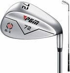 PGM Wedge - 72 Degrees Premium Sand Wedge, Lob Wedge for Men & Women - CNC Textured - Bunker Buster Escape Bunkers and Save Strokes Around The Green-High Loft Golf Club (Silver-)