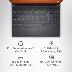 Dell G15 Gaming Laptop   – 16GB RAM, 512GB SSD