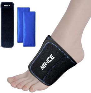 Foot & Ankle Gel Ice Pack for Pain Relief,Adjustable Brace Reusable Multi-Purpose, Microwaveable, Freezable Great for Sprains, Muscle Pain, Bruises, Injuries, Etc, Foot, Arm, Elbow, Ankle