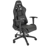 X-Rocker Agility Compact Gaming Chair for Juniors, Height Adjustable PC Racing Gaming Chair for Teens & Kids Head & Lumbar Support, Reclining Ergonomic Home Office Desk Chair, Faux Leather BLACK