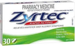 Zyrtec Hayfever Allergy Relief Tablets, 30 count, Pack of 30