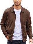 COOFANDY Men's Urban Streetwear Jacket Zip Up Softshell Jacket Golf Jacket