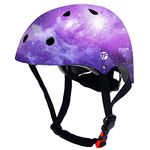 JeeFree Skateboard Helmet with Adjustable Gradient Color for 3-5-8-14+ Ages 【Toddler Children Youth Adult】 Girls Boys Woman. Bicycle Helmet for Multi-Sports Cycling Bicycle Scooter Inline Roller