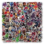 100pcs Marvel Avengers Superhero Stickers Pack for Kids Boys Teens Adults,Waterproof Vinyl Comic Legends Hero Stickers for Laptop Water Bottles Bike Hard Hat Luggage Skateboard Guitar Decor