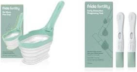 Frida Fertility Reusable Urine Cup & Easy at Home Pregnancy Tests, Over 99.9% Accurate HCG Test Strips, Essential for Pregnancy Tests, Ovulation Tests, Fertility Tests, Portable Urine Sample Cup