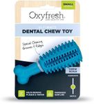 Oxyfresh Dog Dental Toy - Best Durable Rubber Dog Chew Toy for Aggressive Chewers - Removes Plaque, Cleans Teeth & Freshens Breath Without Brushing (Small)