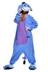 Wanziee Unisex Winnie The Pooh Eeyore Onesie Plush Blue Donkey Costume with Hoodie Adult Pajamas for Christmas Halloween Party Sleepwear S M L XL (Large)