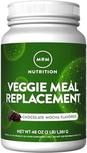 MRM Nutrition Veggie Meal Replacement Protein | Chocolate Mocha Flavored | 22g Complete Plant Based Protein | Meal on-The-go | Mediate Hunger | Balanced macronutrient Formula | 28 Servings