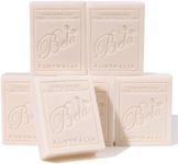 BELA - Triple Milled Pure Natural Soap Bars - Extra Creamy Goats Milk, 3.3 oz (Pack of 6) - Organic Shea Butter - Rich Creamy Lather - Triple French Milled - Long Lasting - Made in Australia