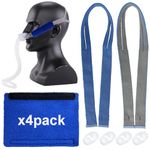 2Pack Headgear Straps Replacement with 4pack CPAP Strap Covers Suitable for ResMed Airfit P10 Nasal Pillow