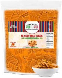 Amantoli - Mexican Duritos Square 4x4 Wheat 1Lb (453gr) Snack, Traditional, Crunchy, Delicious | Chicharron/Fritura De Harina En Forma De Cuadrado 4x4 Para Freir | Made In Mexico.