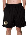 Calhoun NHL Men's Team Logo Air Mesh Shorts (Boston Bruins, X-Large)