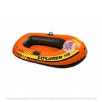 KidsZeeNie® Explorer 100Series 1 Person Inflatable Portable Boat| Orange Small Water Raft Kayak Perfect for Kids Adventure,Rafting,Picnic,Swiming Pools,Fishing,Boating,Rescue