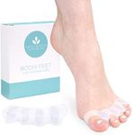 Mind Bodhi Toe Separators - Correcting Bunions and Restoring Toes to Their Original Shape - For Men and Women - Toe Spacers Bunion Corrector – White