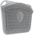 FREATECH Large Shower Foot Scrubber Mat, Silicone Foot Cleaner Brush to Clean, Exfoliate and Massage Feet Without Bending Over, Improve Foot Appearance and Overall Health, Grey - 17.3" x 13"