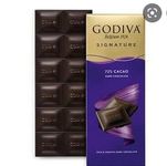 Godiva Signature 72% Cacao Rich & Smooth Dark Chocolate Bar, 90g