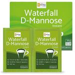 Waterfall D-Mannose Powder Sachets (12 x 3g Sachets) - Cystitis & UTI Relief for Women & Men - Travel Friendly Pre-Measured Paper Sachets - SC Nutra (Sweet Cures)