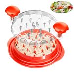 iHomara Meat Shredder, 9.6 in Chicken Shredder Tool Twister with Ergonomic Handle, Non-Slip, Effort Saving, with Transparent Lid Food Shredder, BPA Free, Dishwasher Safe, Orange