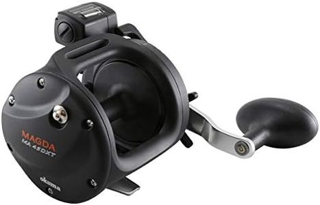 Okuma Magda Pro Line Counter Levelwind Trolling Reel, Small, Black/Silver, MA-20DXT