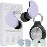 CURVD Cliq Earplugs with Swappable Covers, Stylish Noise Reduction for Concerts, Noise Sensitivity & More. Customizable Colors & Patterns, Reusable Ear plugs with Aluminum Travel Case & 5 Tip Sizes