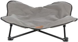 TRIXIE Camping Cot for Dogs, Elevated Dog Bed, Folding Padded Pet Bed, Raised Travel Lounger for Medium to Large Dogs