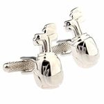 korpikus® ' Golf Bag & Clubs ' Theme Shiny Silver Colour Stainless Steel Cufflinks In Free Designer Gift Bag