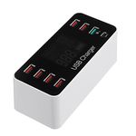 Microware Multiple USB Charger 8 Port USB Desktop Charger Charging Station