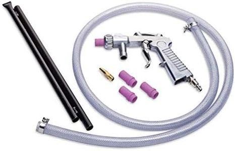 Eastwood Sand Blasting Gun Assembly Ceramic Nozzles For Marble Engraving With 15 in. Suction Hose Pick Up Tube & Clamps Blast Out Of A Bucket Kit