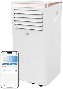 SUNTEC Mobiles Klimagerät Coolfixx 9000 BTU Design rosé App – Klimaanlage mobil und leise mit Smart App Steuerung – Entfeuchter für Räume bis 34 qm – Mobile Kühlung für zuhause – 9.000 BTU