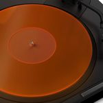 Turntable Mat Record Platter Slipmat: Acrylic Record Player Platter Vinyl Slipmat for Turntables Antistatic Tighter & Defined Bass, Orange