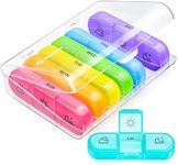 AUVON Weekly Pill Organizer 3 Times