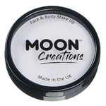 Moon Creations Pro Face & Body Makeup | White | 36g | Professional Colour Paint Cake Pots for Face Painting | Face Paint For Kids, Adults, Fancy Dress, Festivals, Halloween