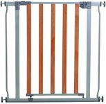 Dreambaby Cosmopolitan Baby Security Gate, Liberty Grey/Wood, 76 cm Size