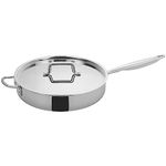 Winco Tri-Ply Saute Pan, Silver