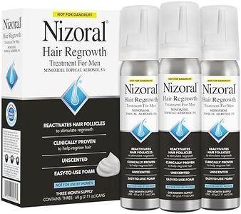 Nizoral Hair Regrowth Treatment for Men Minoxidil Topical Aerosol 5%, 3 Pk