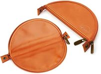 Moon Pouch Joint Tobacco Pouch with Construction Area, Portable Construction Tray, Turner Bag with Functional Compartments, Brown, Tobacco Bag with Rotating Surface and Functional compartments for