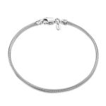 Amberta 925 Sterling Silver 1.9 mm Snake Chain Bracelet Length 7" inch / 18 cm (7)