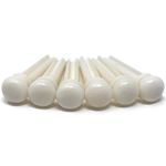 Crosby Slotted Pure Bone Bridge Pins for 6 & 12 String Acoustic Guitar