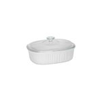 CorningWare 2-1/2-Quart Oval Casserole Dish with Glass Lid