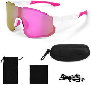 SLTAXAR Occhiali da Sole Polarizzati Occhiali Ciclismo da Uomo e Donna Polarizzati Occhiali Ciclismo Occhiali Sportivi con Protezione UV400 Occhiali da Sole Sportivi per Pesca Corsa Golf e Ciclismo