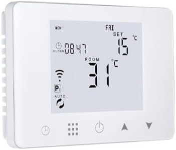 LEDLUX - Termostato digital programable para caldera de gas de pared, caja 503, calefacción por agua caliente, wifi, compatible con Amazon Alexa Echo, 3 A, 220 V, ref. LL0253