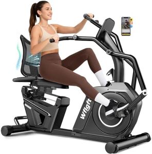 WFLGFT Recumbent Exercise Bikes for Home,Stationary Bike with Arm Exerciser