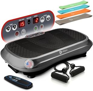 Lifepro Waver Vibration Plate Exercise Machine – High-Intensity Vibration for Muscle Activation, Full-Body Workout Vibrating Platform with Loop Bands, Fitness Equipment for Strength Toning & Fat Loss